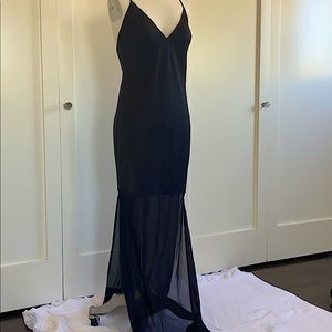 House of Harlow sheer and solid dress